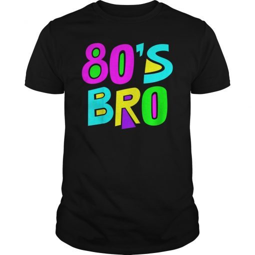 80s Bro T-Shirt 80'S Costume