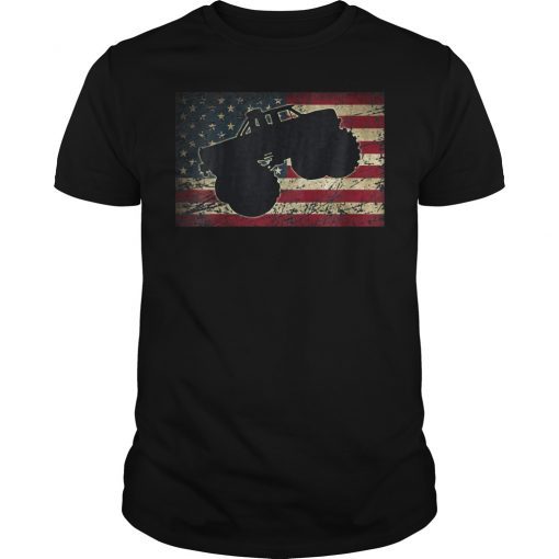 American Flag Big Style Truck Shirt Monster Size Car Fans