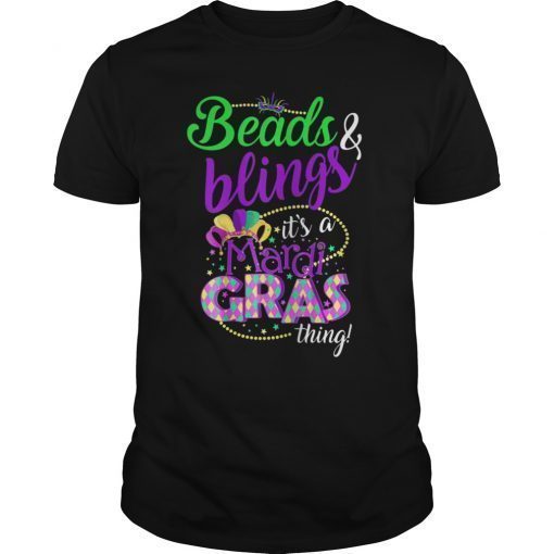 Beads and Bling It's a Mardi Gras Thing T-shirt