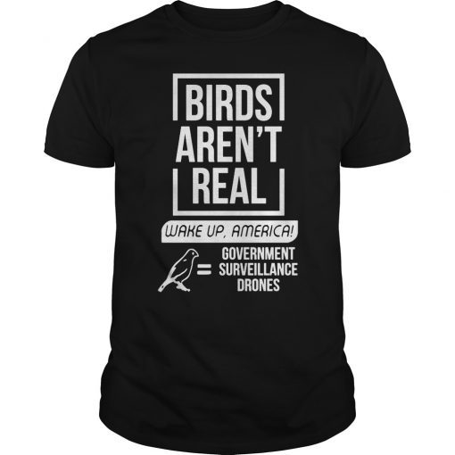 Birds Aren't Real Wake Up America T-Shirt