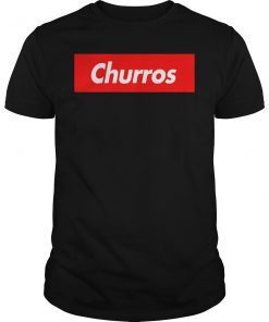 Churros Box Logo Eat Parody Funny Gift T-Shirt