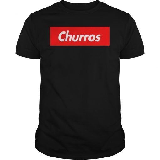 Churros Box Logo Eat Parody Funny Gift T-Shirt