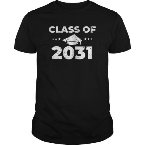 Class of 2031 T-Shirt Grow With Me First Day of School Shirt