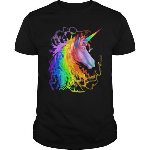 Colorful Rainbow Cute Unicorn Gift Shirt