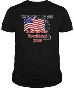 Cory Booker for President 2020 We Will Rise T-Shirt