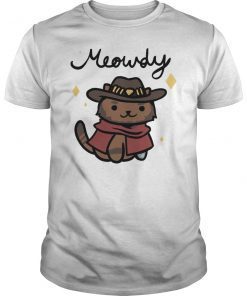 Cowboy Cat Meowdy Funny Shirt