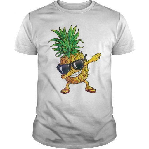 Dabbing Pineapple Sunglasses Tee Shirt