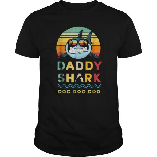 Daddy Shark Shirt Gift For Father