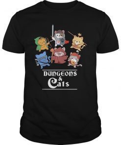 Dungeons And Cats Tee Shirt