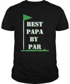 Father's Day Best Papa by Par Funny Golf Shirt