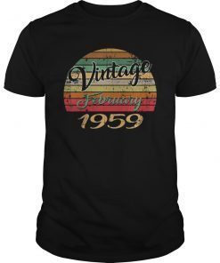 February 1959 Vintage Funny 60th Gift T Shirt