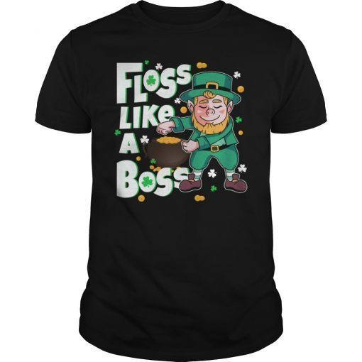 Flossing Leprechaun T-Shirt St Patrick's Day Floss