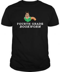 Fourth Grade Reading Book Bookworm Read T-Shirt
