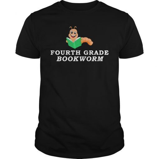 Fourth Grade Reading Book Bookworm Read T-Shirt