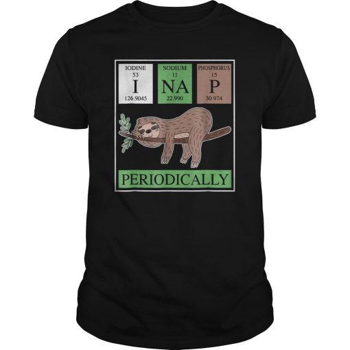 Funny Science Sloth Tee Shirt