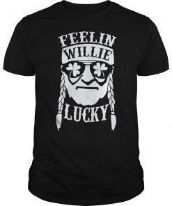Funny St. Patrick's Day Shirt Feelin' Willie Lucky Tee