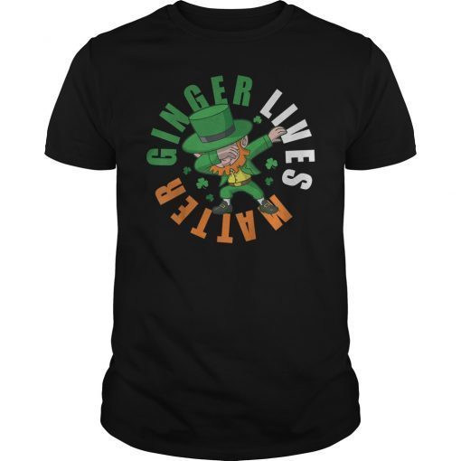 Ginger Lives Matter T-Shirt Dabbing Leprechaun St Patricks