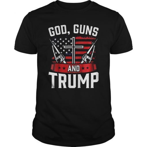 God, Guns, And Trump 2nd amendment pride t-shirt