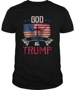 God Guns And Trump T-Shirt 2nd Amendment Trump 45 Gifts Tee