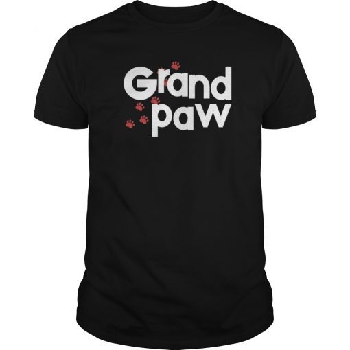 Grand Paw Dog Lover Pet Grandpa Graphic T-Shirt