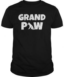 Grandpa Grand Paw German Shepherd Dog Lover Gift Shirt