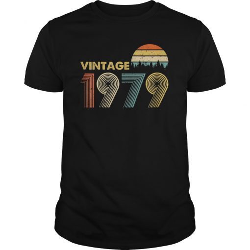 Happy 40th with Retro Vintage 1979 T-Shirt