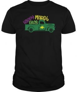 Happy Mardi Gras Truck Novelty Tshirt For Men, Women & Kids