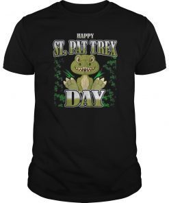 Happy St. Pat T-Rex Day Funny St Patricks Day Shirt Dinosaur