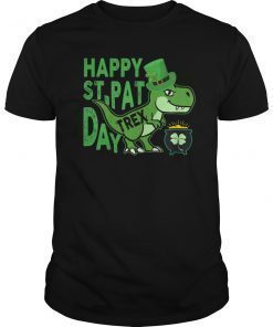 Happy St. Pat T-Rex Day T-Shirt Dinosaur St. Patrick's Day