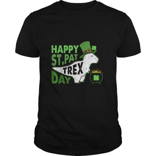 Happy St. Pat T-Rex Day T-Shirt Dinosaur St. Patrick's Day