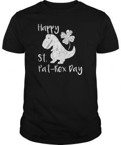 Happy St. Pat T-Rex Day T Shirt - St. Patrick's Day T Shirt