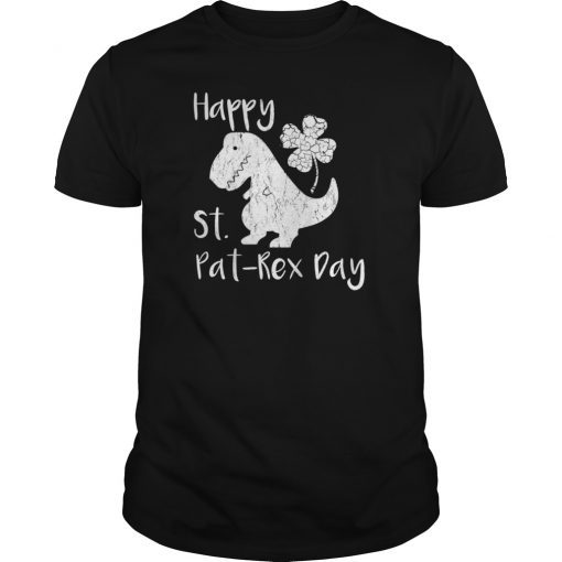 Happy St. Pat T-Rex Day T Shirt - St. Patrick's Day T Shirt