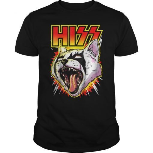 Hiss Cat Funny Kittens Rock Shirt