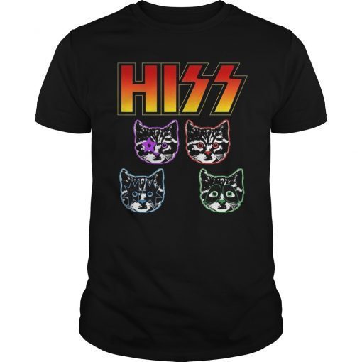 Hiss Cats Kittens Cat Lovers Cat Lady Kitty Cat T-Shirt