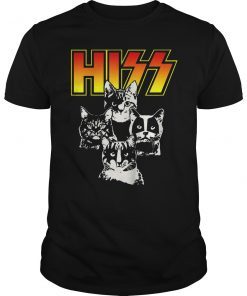 Hiss Funny Cats Kittens Rock Rockin T-Shirt