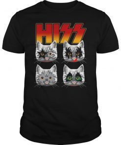 Hiss Funny Cats Kittens Rock Rockin T-Shirt for Kid Adults