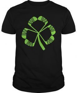 Hockey Shamrock Irish Sports St Patty's Day T-Shirt