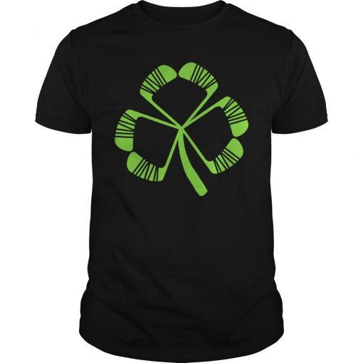 Hockey Shamrock Irish Sports St Patty's Day T-Shirt