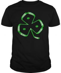 Hockey Shamrock Irish Sports St Patty's Day Tee Shirt