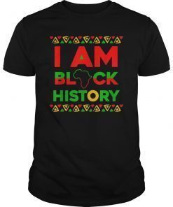 I Am Black History African American Black Pride Tee