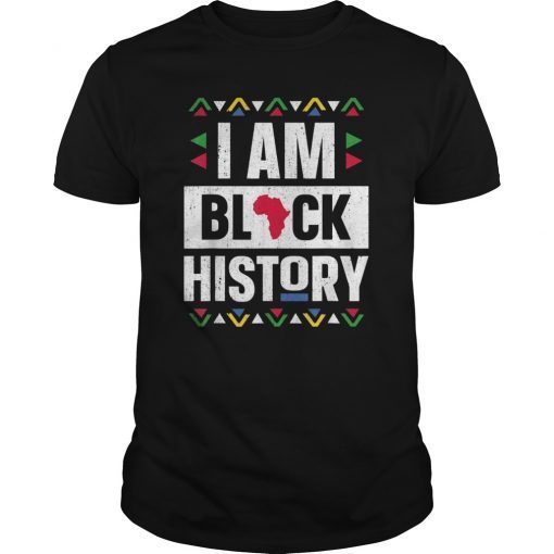 I Am Black History Month African American Black Pride TShirt