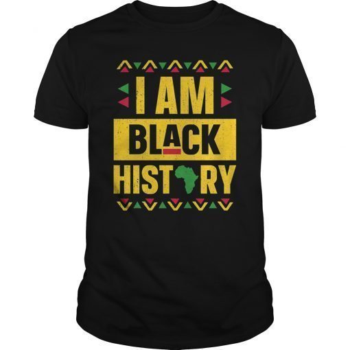 I Am Black History Month African American Black Pride TShirt