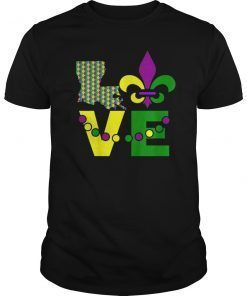 I Love Mardi Gras Louisiana T-shirt Toddler Boy Girl Kid