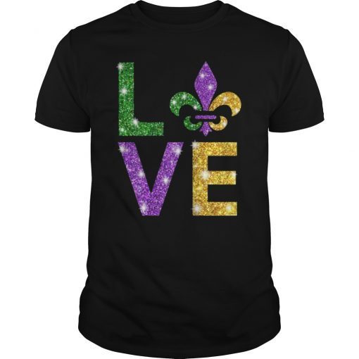 I Love Mardi Gras T-shirt Mardi Gras Shirt For Girls,Kids