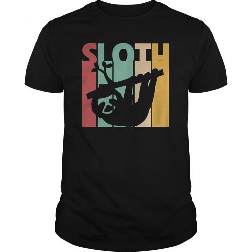 I Love Vintage Sloth Shirt Gifts Funny Sloth Outfit Clothes