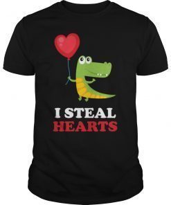 I Steal Hearts T Rex Boys Kids Shirt