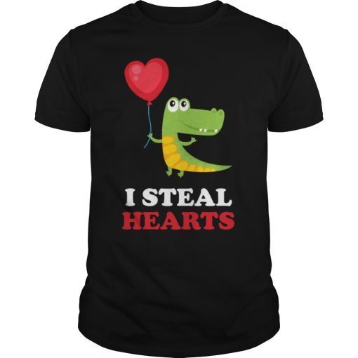 I Steal Hearts T Rex Boys Kids Shirt