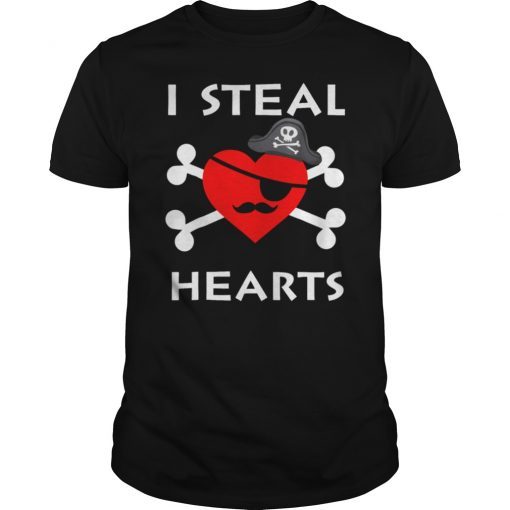 I Steal Hearts Valentine Day Pirate Heart