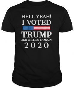I Voted Trump Flag Tee MAGA Shirt