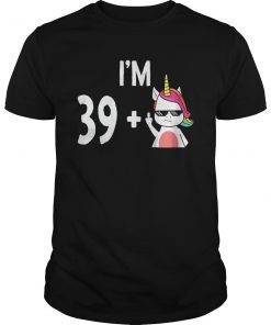 I'm 39 Plus 1 40th Unicorn Gift 1978 T-Shirt Women